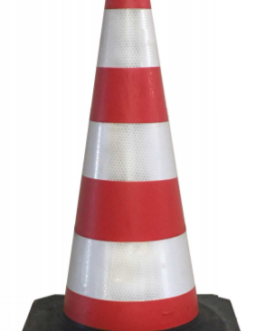 Cono Gomma H 50 CM -3 FASCE RINF.CLASSE I COD.:101050313
