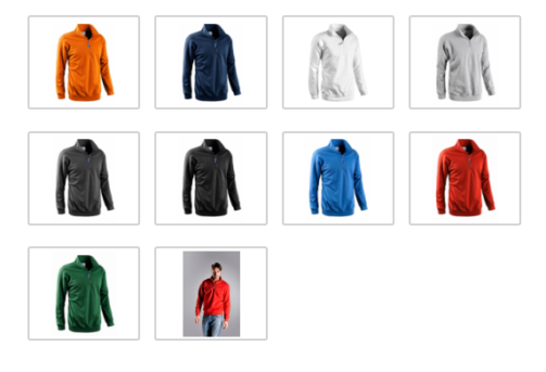 Felpa Mezza Zip COD.:50200 - immagine 2