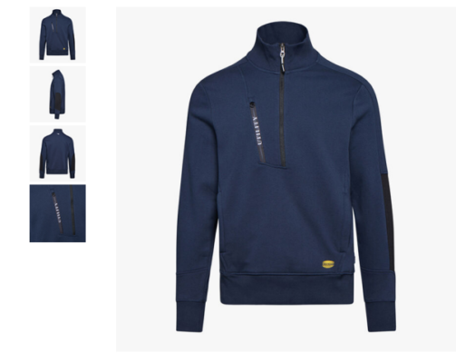 Felpa Diadora Mezza Zip Litework Cod:702.175944 - immagine 7