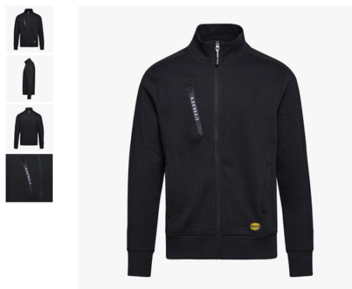 Felpa Diadora Full Zip Litework COD:175943 - immagine 7
