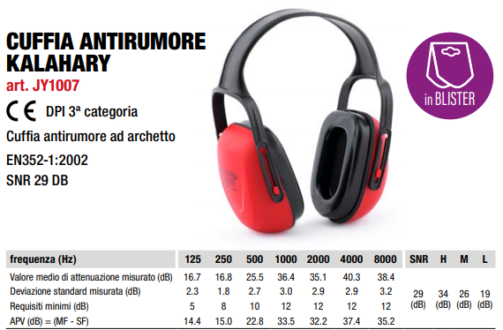 Cuffia Kalahary SNR 29 DB COD.: JY1007 - immagine 2